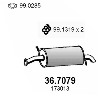 Toba esapament finala 36.7079 ASSO