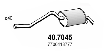 Toba esapament finala 40.7045 ASSO