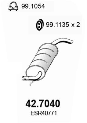 Toba esapament finala 42.7040 ASSO