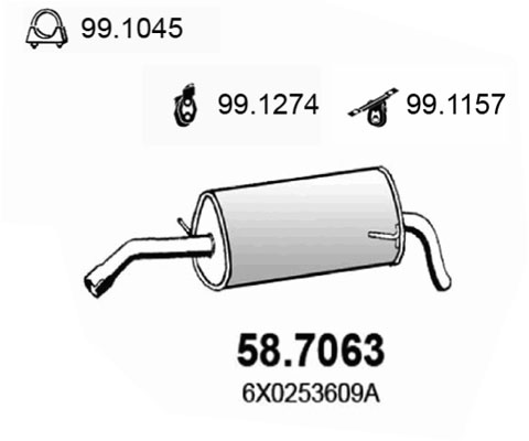 Toba esapament finala 58.7063 ASSO