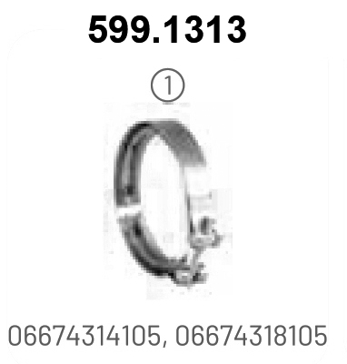 Colier, sistem de esapament 599.1313 ASSO