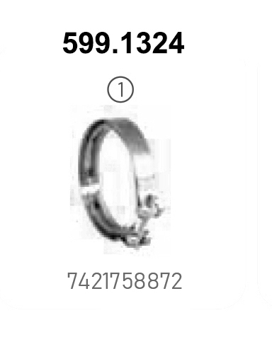 Colier, sistem de esapament 599.1324 ASSO