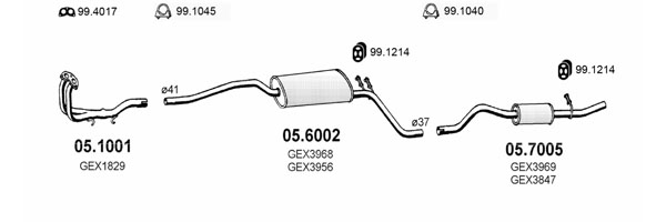 Sistem de esapament ART0162 ASSO