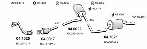 Sistem de esapament ART0247 ASSO