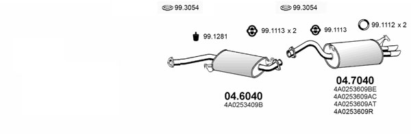 Sistem de esapament ART0282 ASSO