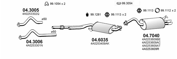 Sistem de esapament ART0284 ASSO