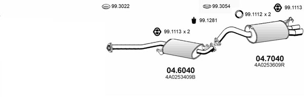 Sistem de esapament ART0289 ASSO