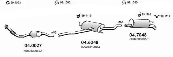 Sistem de esapament ART0298 ASSO