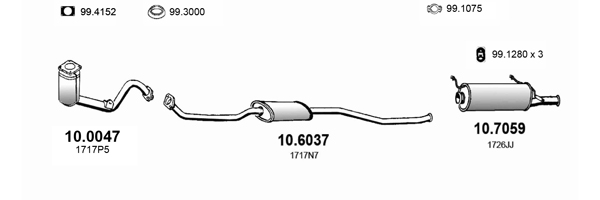 Sistem de esapament ART0446 ASSO