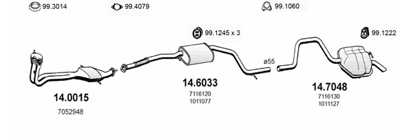 Sistem de esapament ART0924 ASSO