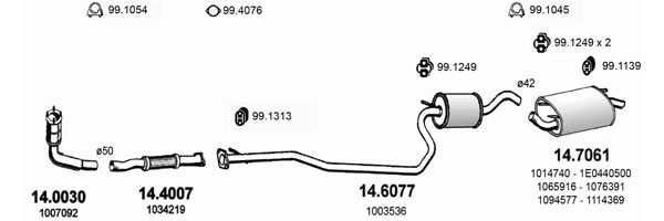 Sistem de esapament ART0979 ASSO