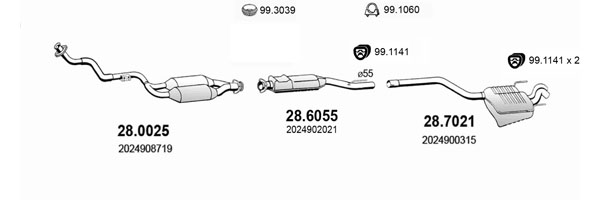 Sistem de esapament ART1370 ASSO
