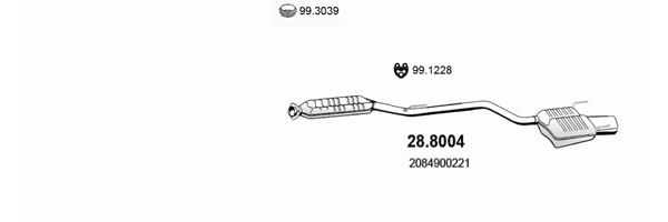 Sistem de esapament ART1383 ASSO