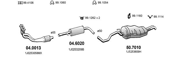 Sistem de esapament ART2265 ASSO