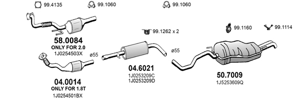 Sistem de esapament ART2266 ASSO