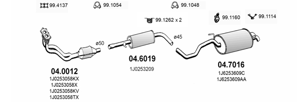 Sistem de esapament ART2378 ASSO