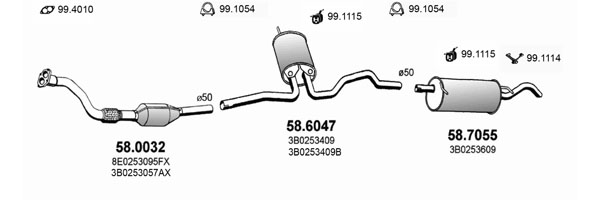 Sistem de esapament ART2530 ASSO