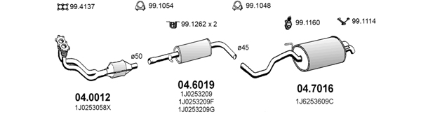 Sistem de esapament ART2605 ASSO