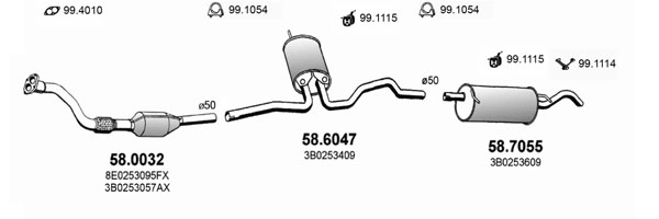 Sistem de esapament ART2654 ASSO