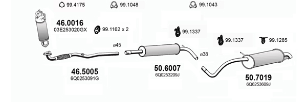 Sistem de esapament ART3778 ASSO