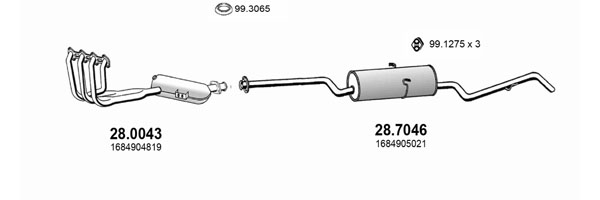 Sistem de esapament ART3980 ASSO