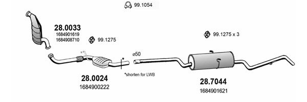 Sistem de esapament ART3983 ASSO