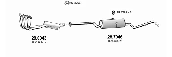 Sistem de esapament ART3990 ASSO