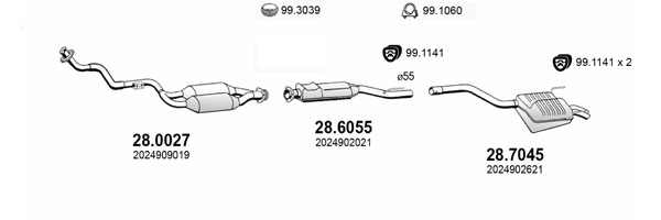 Sistem de esapament ART4002 ASSO