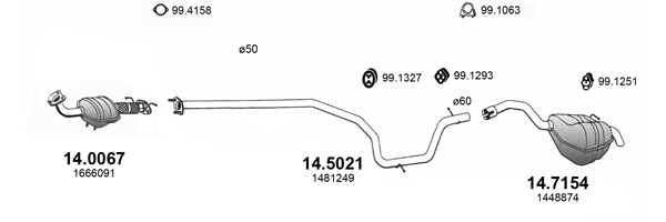 Sistem de esapament ART4090 ASSO