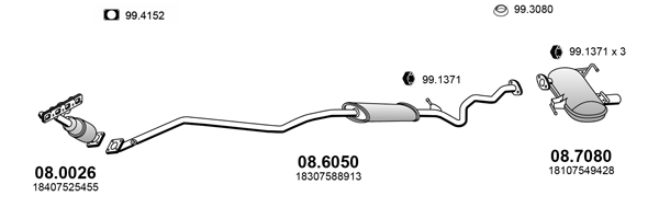 Sistem de esapament ART4302 ASSO