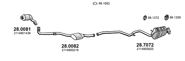Sistem de esapament ART4365 ASSO