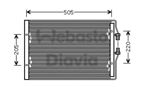 Condensator, climatizare 82D0225293A WEBASTO