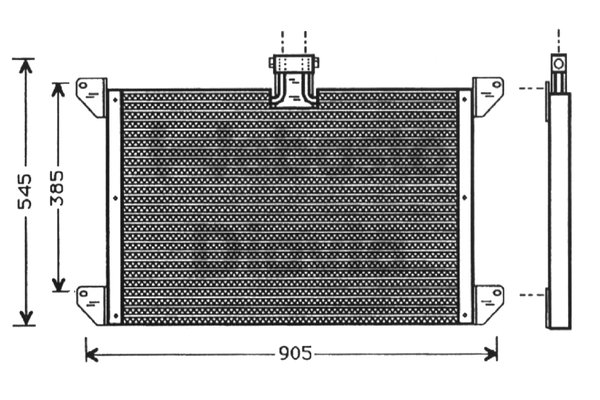 Condensator, climatizare 82D0225371A WEBASTO