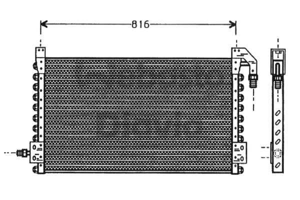 Condensator, climatizare 82D0225396A WEBASTO