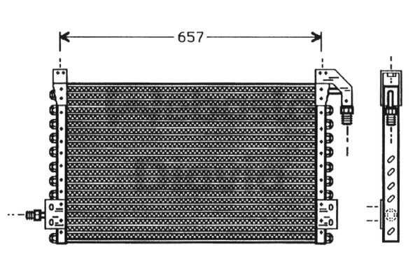 Condensator, climatizare 82D0225397A WEBASTO
