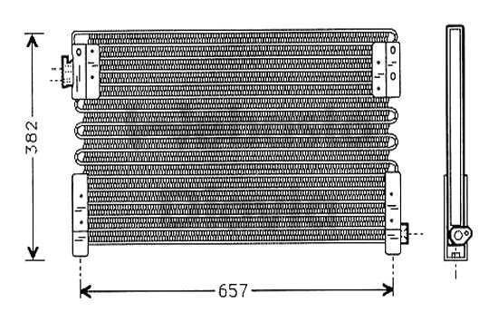 Condensator, climatizare 82D0225452A WEBASTO