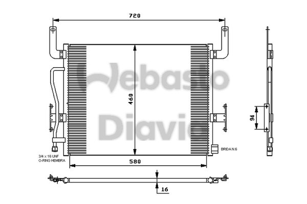 Condensator, climatizare 82D0226239MA WEBASTO