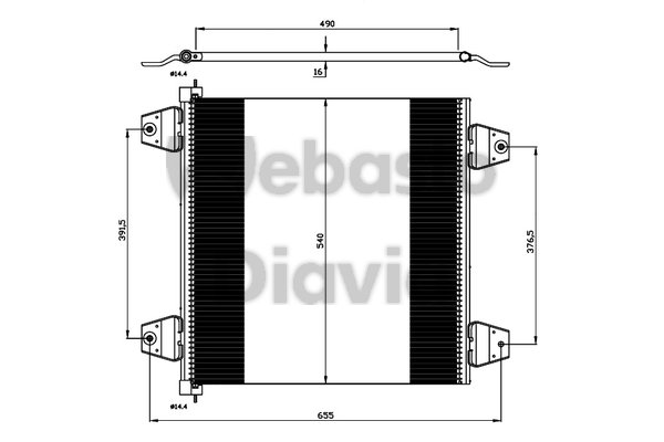 Condensator, climatizare 82D0226248MA WEBASTO