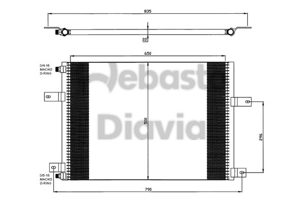 Condensator, climatizare 82D0226249MA WEBASTO