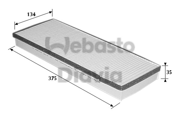 Filtru, aer habitaclu 82D0325120A WEBASTO