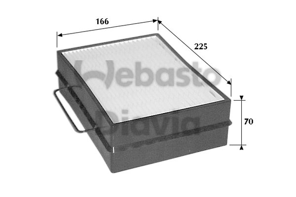 Filtru, aer habitaclu 82D0325127A WEBASTO