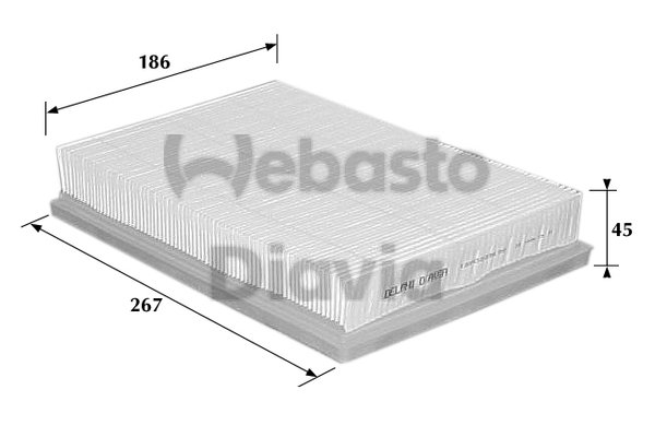 Filtru, aer habitaclu 82D0325130A WEBASTO