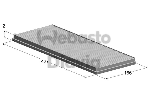 Filtru, aer habitaclu 82D0325135A WEBASTO