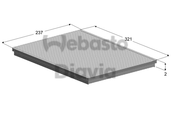 Filtru, aer habitaclu 82D0325137A WEBASTO