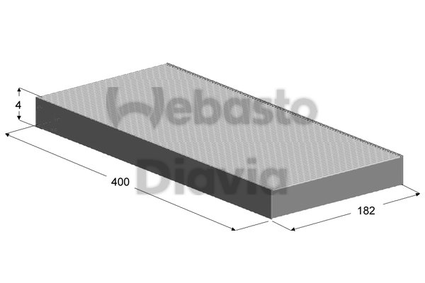 Filtru, aer habitaclu 82D0325142A WEBASTO