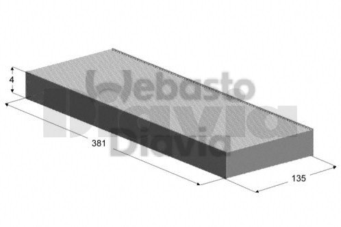 Filtru, aer habitaclu 82D0325145A WEBASTO
