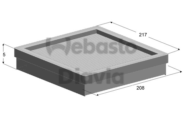 Filtru, aer habitaclu 82D0325150A WEBASTO