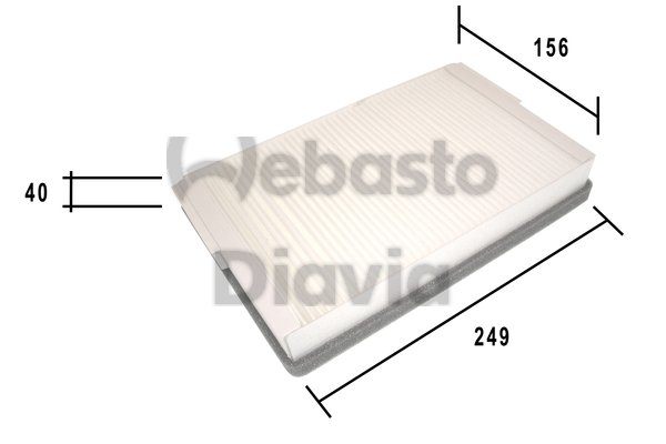 Filtru, aer habitaclu 82D0325192A WEBASTO