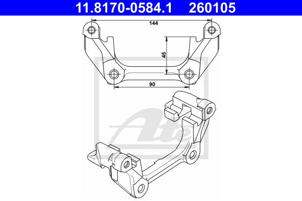 Suport,etrier 11.8170-0584.1 ATE