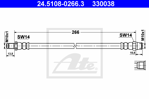 Furtun frana 24.5108-0266.3 ATE